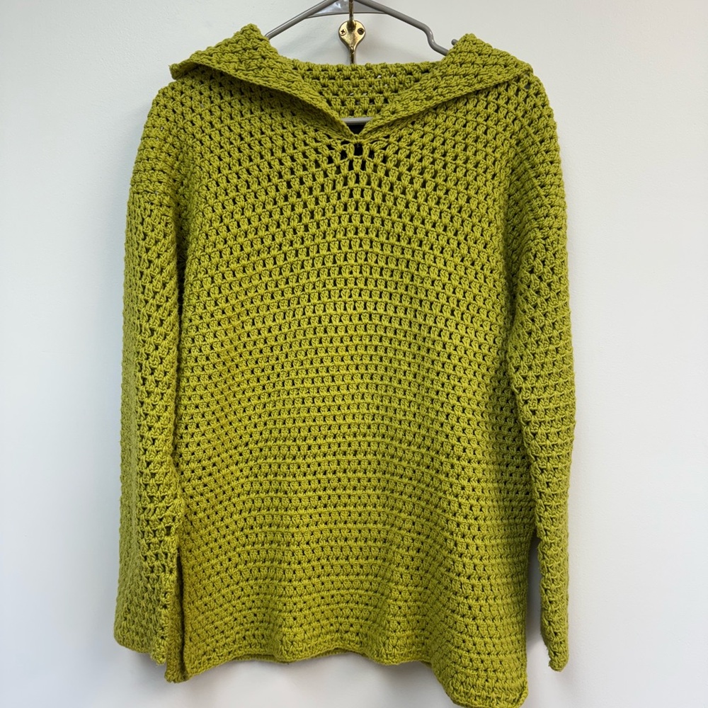 Pure Handknit Green Women's Sweater